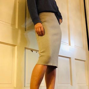 Cashmere pencil skirt